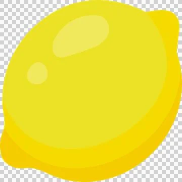 Ripe lemon, flat illustration Stock-Illustration