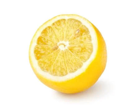 Ripe lemon isolated Stock Photos