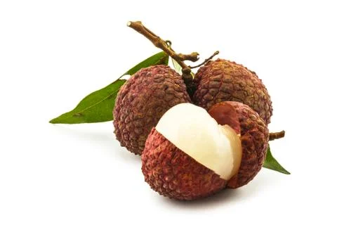 Ripe lychee Stock Photos