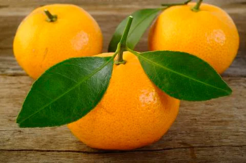 Ripe mandarin fruit Stock Photos