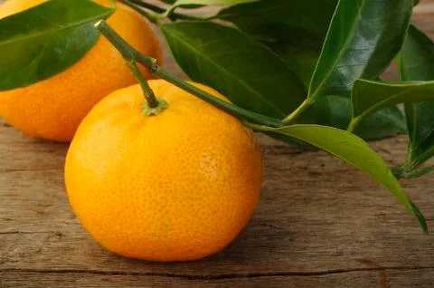 Ripe Mandarin fruit Stock Photos