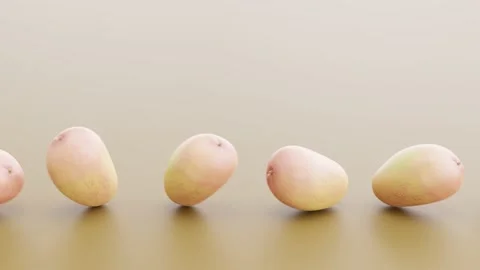 Ripe mango fruits on a light background Stock Footage 214330583