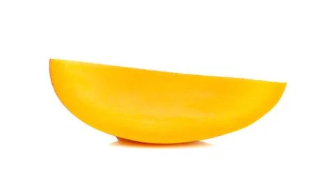 Ripe mango isolated on the white background Stock Photos