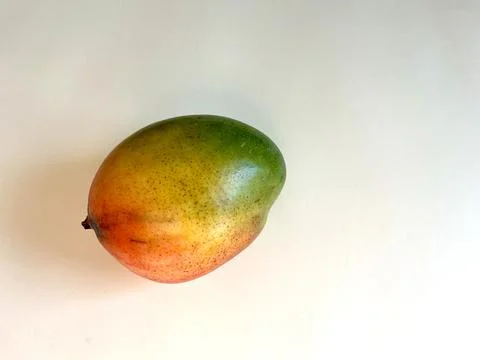 Ripe mango isolated on a white background Foto stock