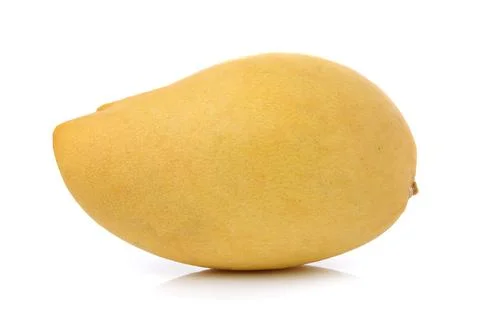 Ripe mango isolated on white background Stock Photos
