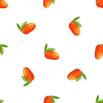 Ripe mango pattern seamless vector イラスト素材