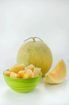 Ripe melon fruit 스톡 사진