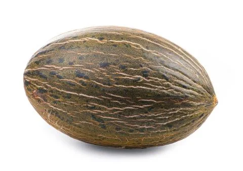 Ripe melon on a white background Stock Photos