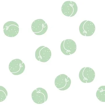 Ripe nectarine glyph seamless pattern Illustrazione stock