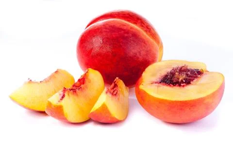 Ripe nectarine Stock Photos