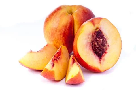 Ripe nectarine Stock Photos