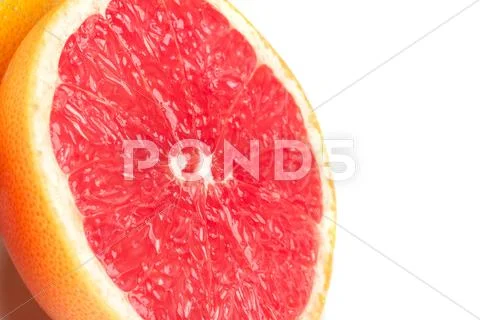 Ripe orange grapefruit isolated Stock Photos