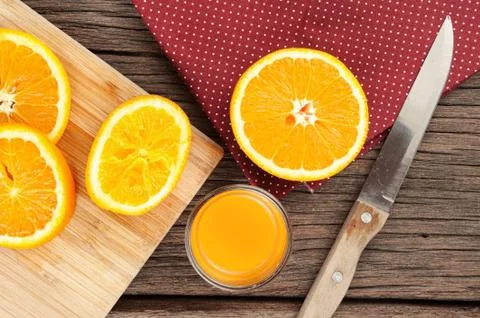 Ripe orange Stock Photos