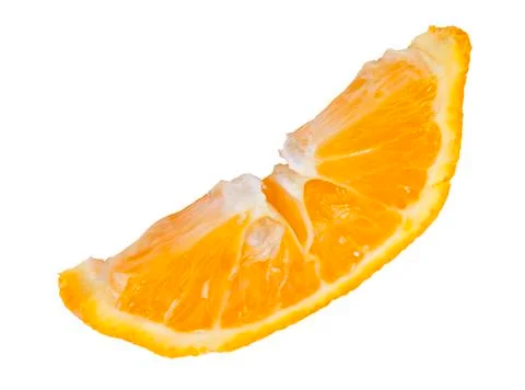 Ripe orange slice Stock Photos