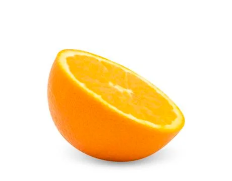 Ripe orange sliced with work path Stock Photos