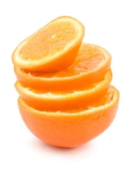 Ripe oranges isolated Stock Photos