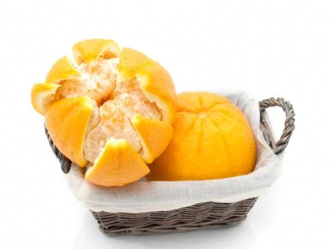 Ripe oranges Stock Photos