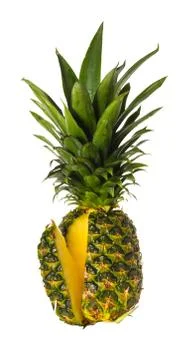 Ripe organic pineapple Foto stock