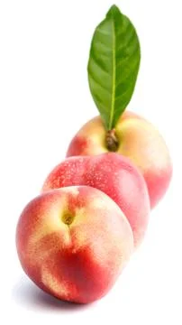 Ripe  peach Stock Photos