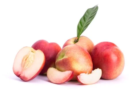 Ripe  peach Stock Photos