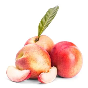 Ripe  peach Stock Photos