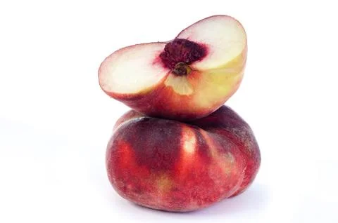 Ripe peach Stock Photos