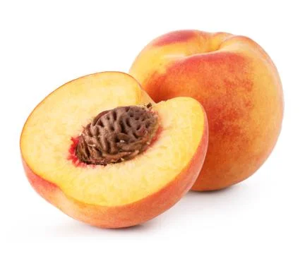Ripe peach Stock Photos