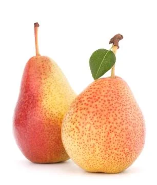 Ripe pear fruit Stock Photos
