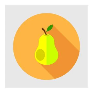 Ripe pear icon Stock-Illustration