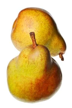Ripe pear isolated Stock Photos