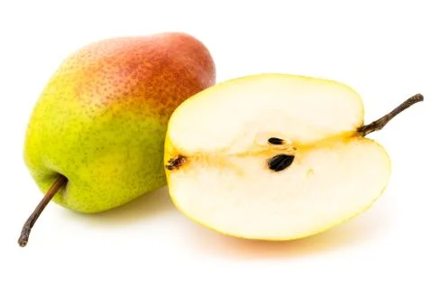 Ripe pears isolated Stock Photos