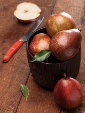 Ripe pears Stock Photos