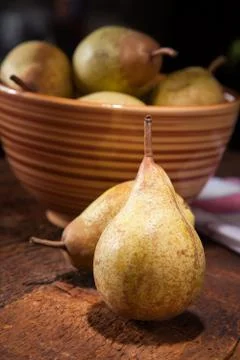 Ripe pears Stock Photos
