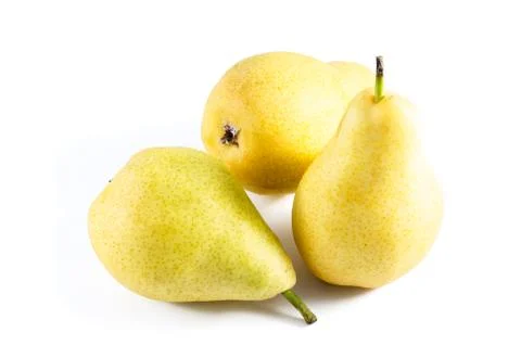 Ripe pears studio isolated on white background Stock Photos