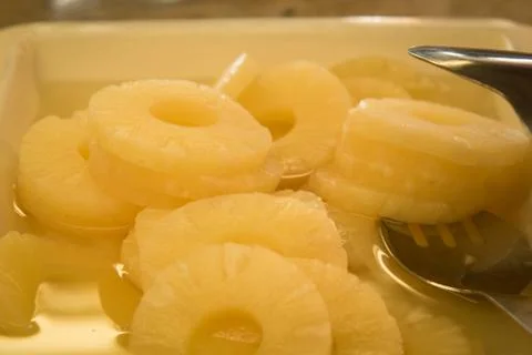 Ripe pineapple fruit  on  background . Stock Photos