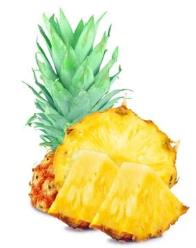 Ripe pineapples Stock Photos