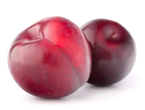Ripe plum  fruit Stock Photos