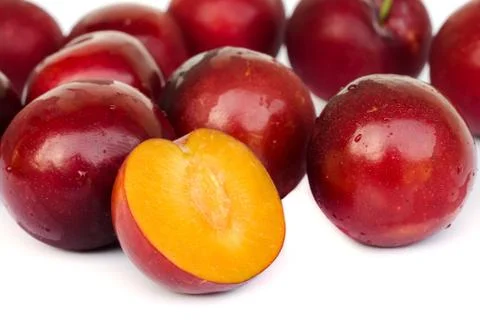 Ripe plums. Stock Photos