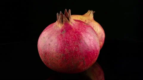 Ripe pomegranate fruit Stock Footage 57652225