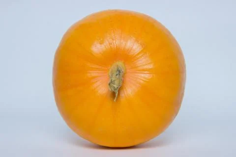 Ripe pumpkin on a white background Stock Photos