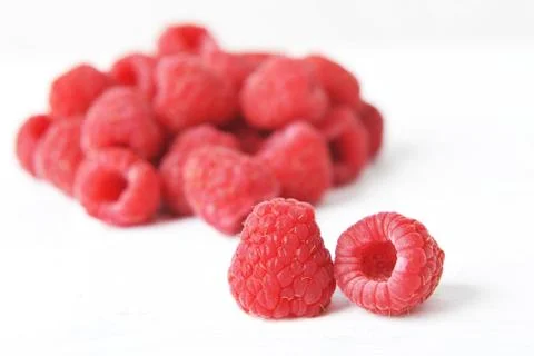 Ripe raspberries Stock Photos