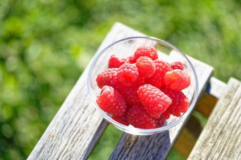 Ripe raspberries Stock Photos