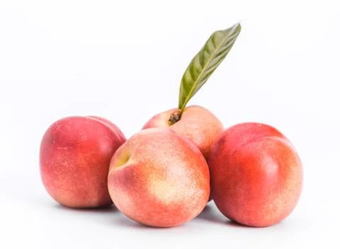 Ripe raw peach Stock Photos