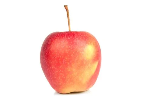 Ripe red apple Stock Photos