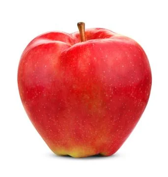 Ripe red apple Stock Photos