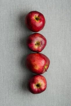 Ripe red apples Stock Photos