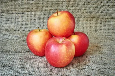 Ripe red apples Stockfoto's