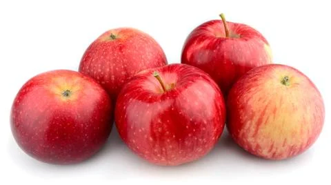 Ripe red apples Stock Photos