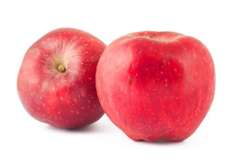 Ripe red apples Stock Photos