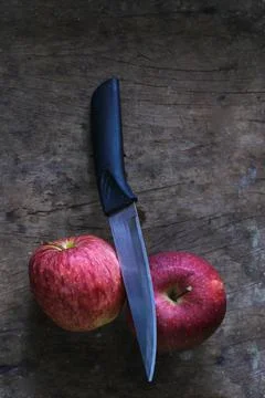 Ripe red apples Foto stock